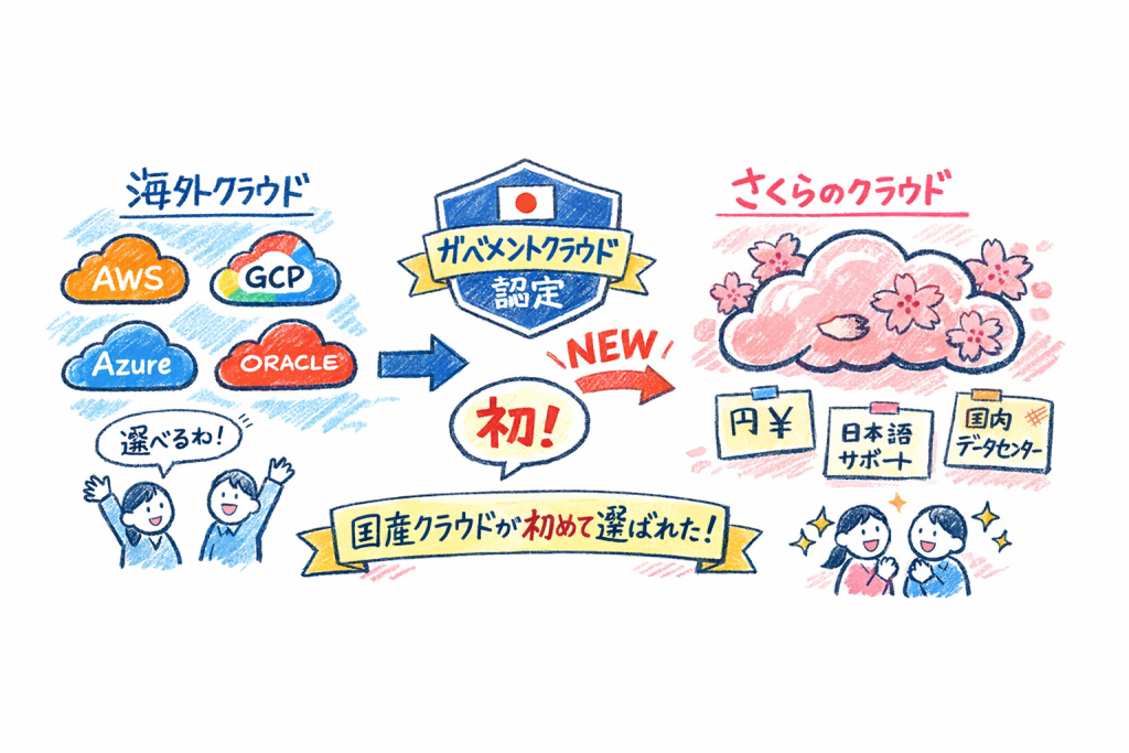 さくらクラウドは日本で初めてガバメントクラウドに選定されました！