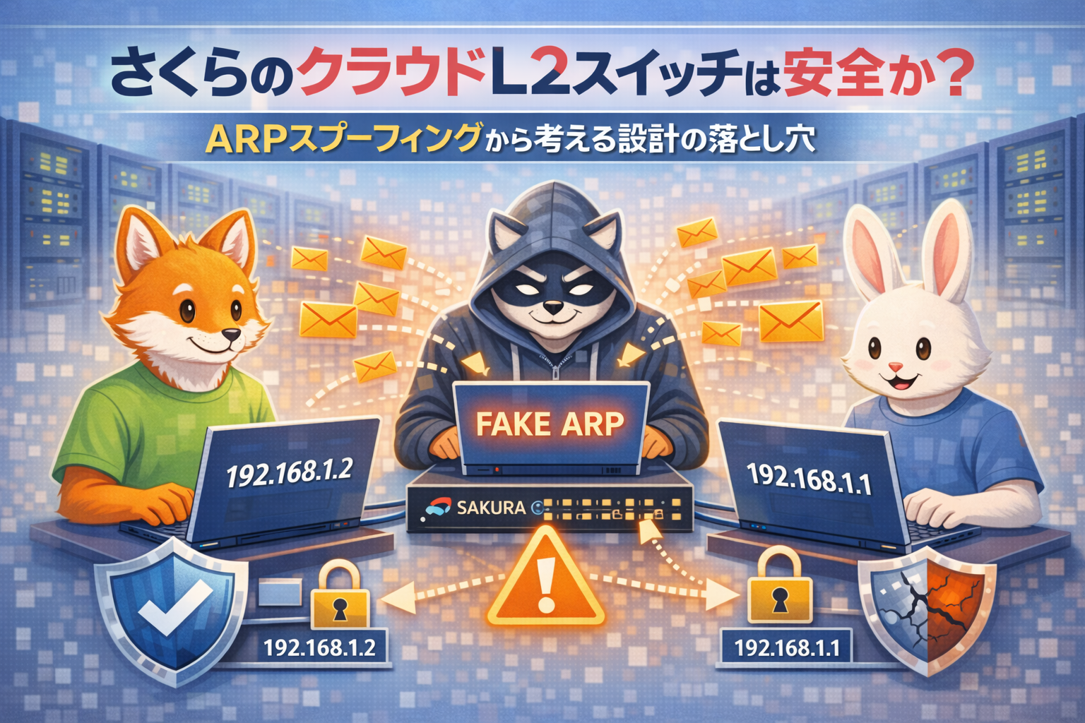 さくらのクラウドL2スイッチは安全か？ARPスプーフィングから考える設計の落とし穴