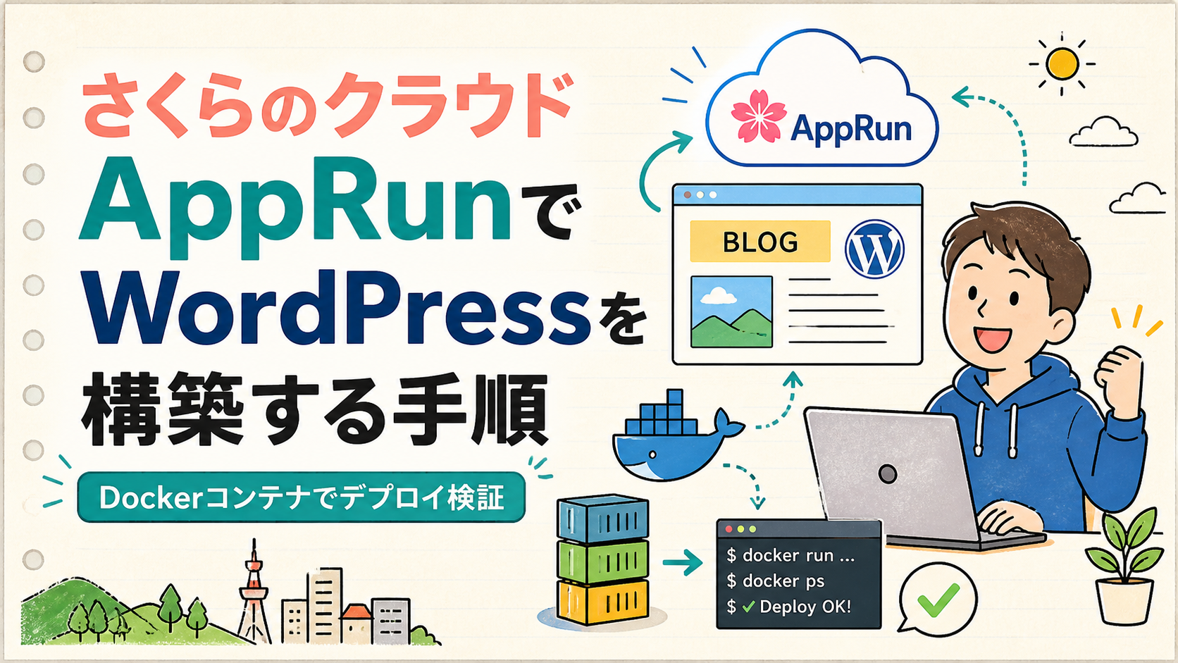 さくらのクラウド AppRunでWordPressを構築する手順｜Dockerコンテナでデプロイ検証