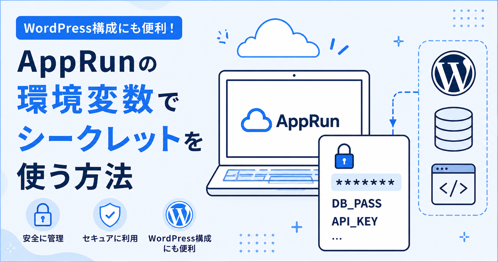 AppRunの環境変数でシークレットを使う方法｜WordPress構成にも便利