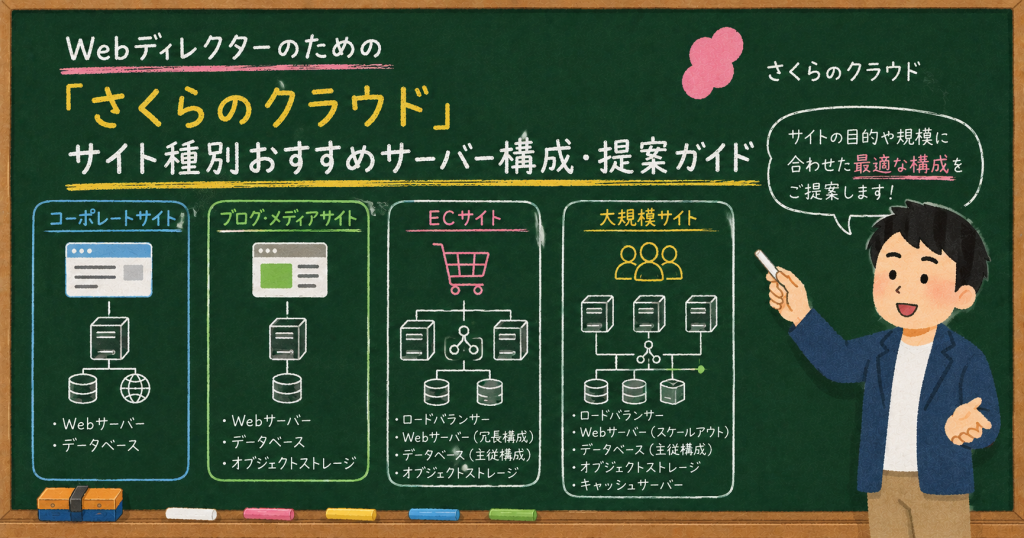 Webディレクターのための「さくらのクラウド」サイト種別おすすめサーバー構成・提案ガイド