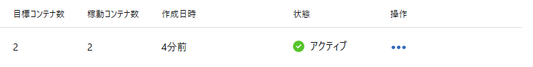 Webコンテナ起動結果