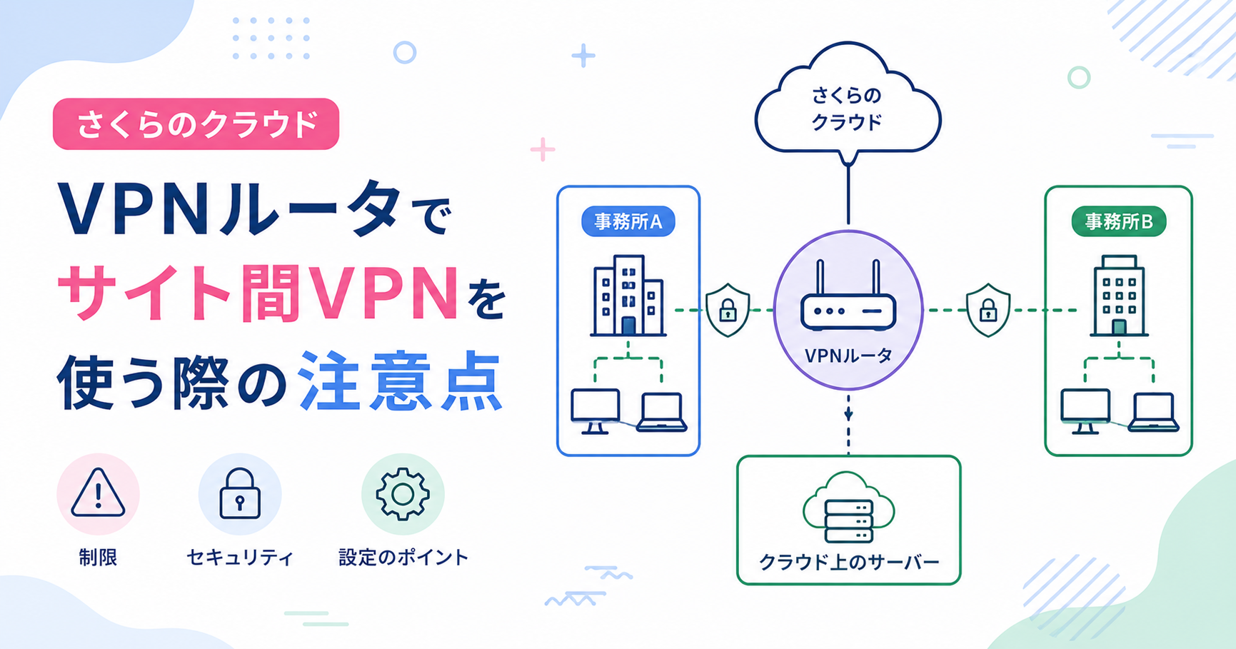 さくらのクラウドVPNルータでサイト間VPNを使う際の注意点
