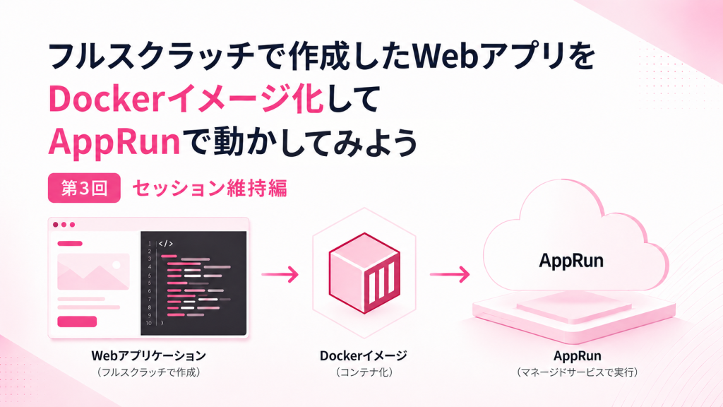 作成したWebアプリをDockerイメージ化してAppRunで動かしてみよう(第3回) ～セッション維持編～