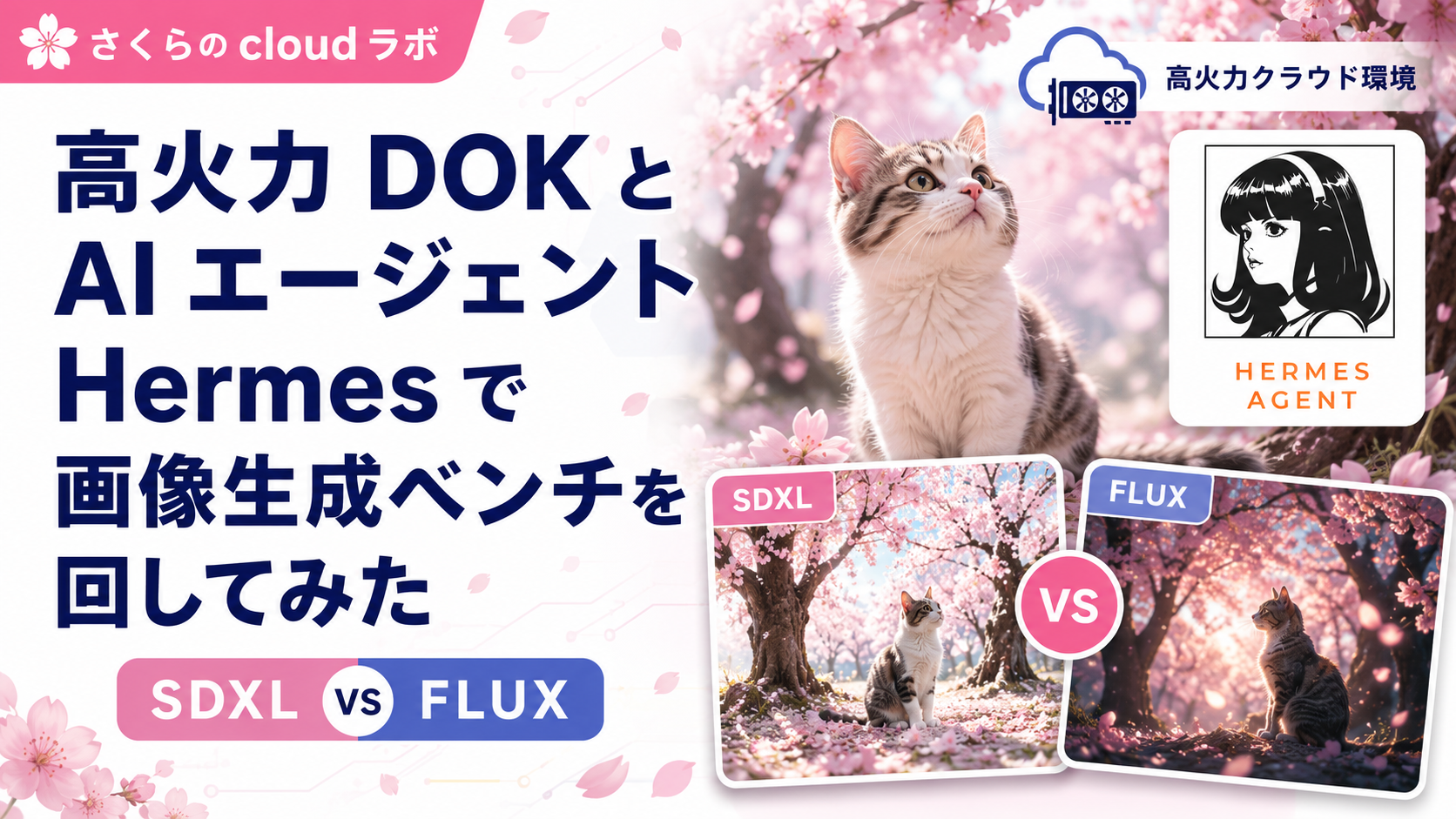 高火力 DOK と AI エージェント「Hermes」で画像生成ベンチを回してみた（SDXL vs FLUX）