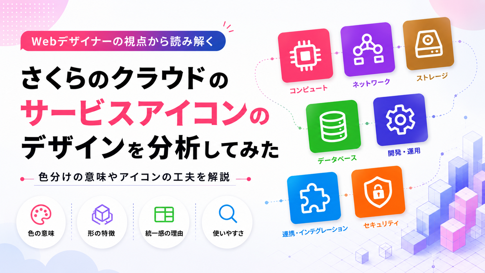 さくらのクラウドのサービスアイコンをデザインの観点から分析してみた